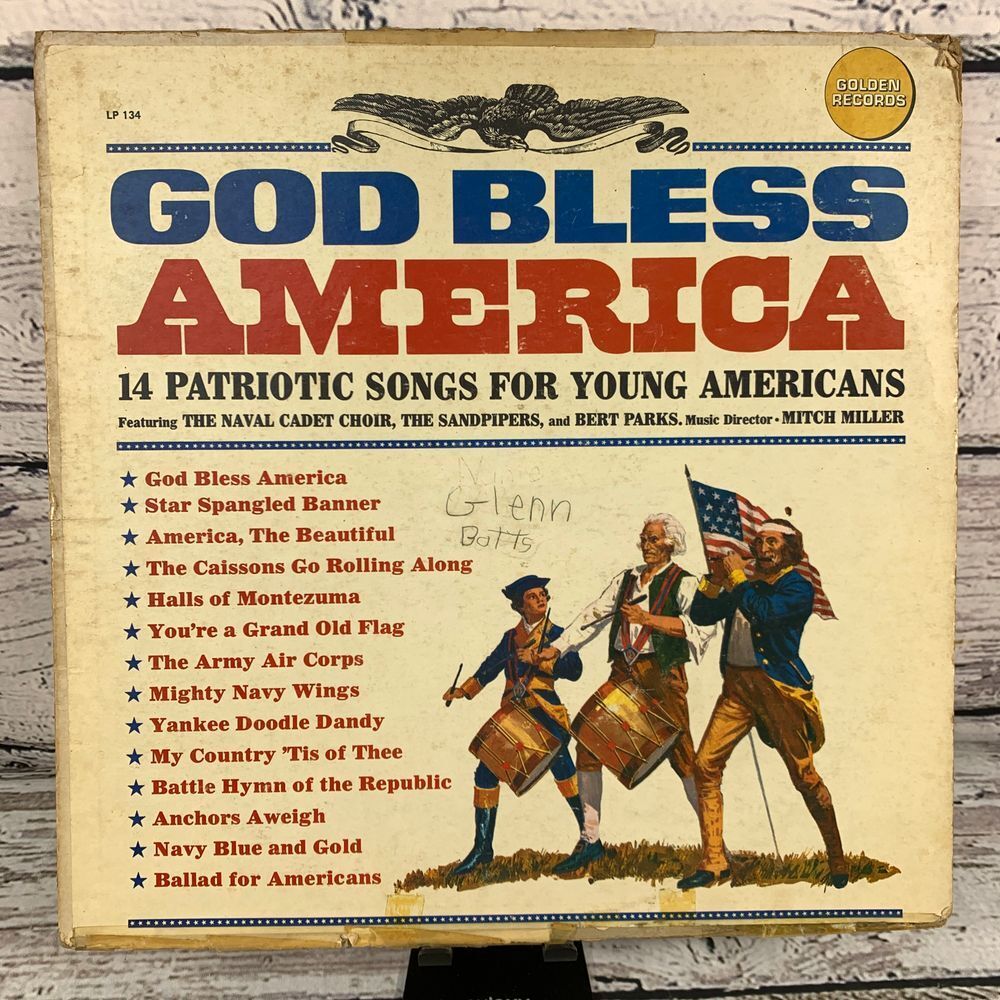 Naval Cadet Choir - God Bless America [Vinyl LP 1960s] Golden‎ Records